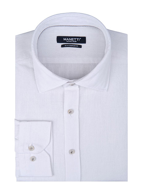 Ανδρικό Πουκάμισο Manetti casual white