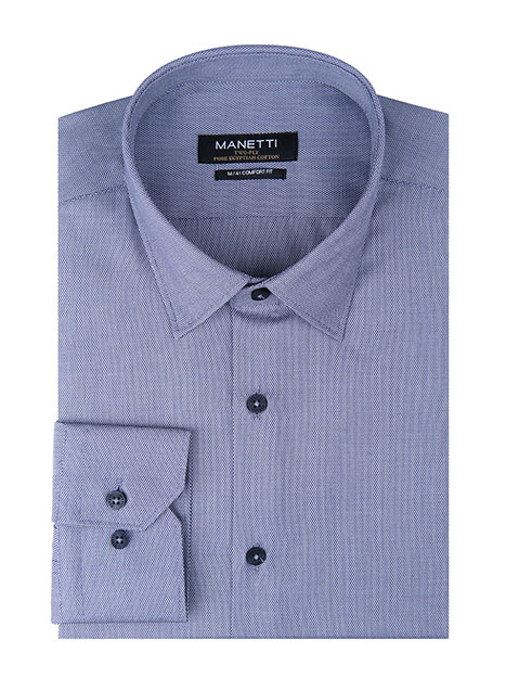 MEN'S MANETTI SHIRT FORMAL  DAWN BLUE