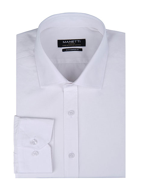 MEN'S ΠΟΥΚΑΜΙΣΟ OXFORD MANETTI FORMAL  WHITE