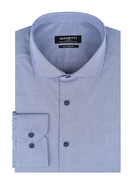 Ανδρικό Πουκάμισο Manetti formal grey-blue