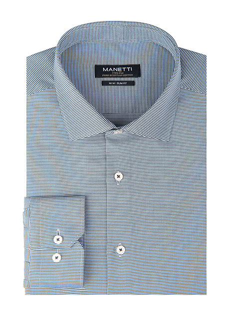 MEN'S MANETTI SHIRT FORMAL  GREEN