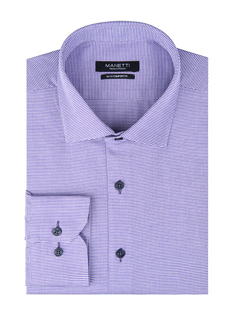 MEN'S MANETTI SHIRT FORMAL  PURPLE