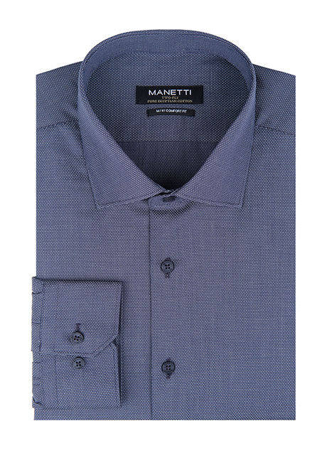 Ανδρικό Πουκάμισο Manetti formal blue