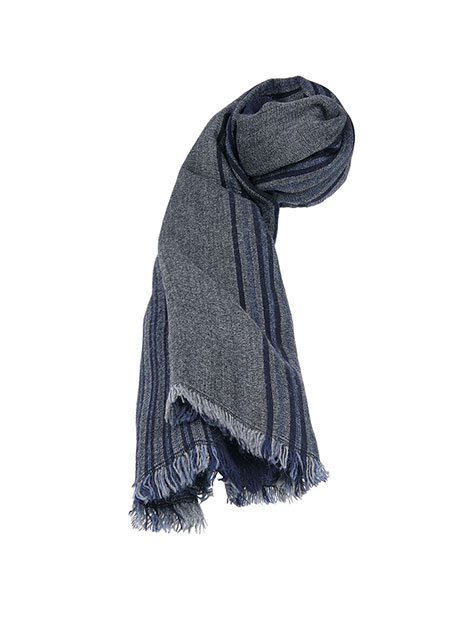 MEN'S MANETTI SCARF CASUAL  BLUE GREY