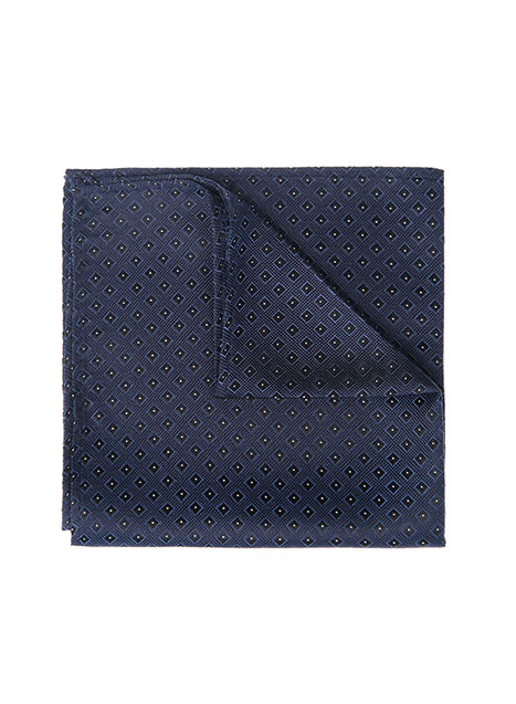 MEN'S MANETTI POCKET SQUARES FORMAL  BLUE