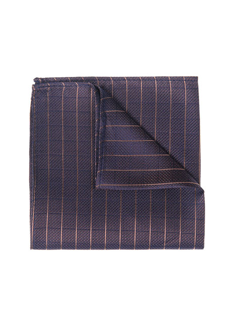 MEN'S MANETTI POCKET SQUARES FORMAL  BROWN