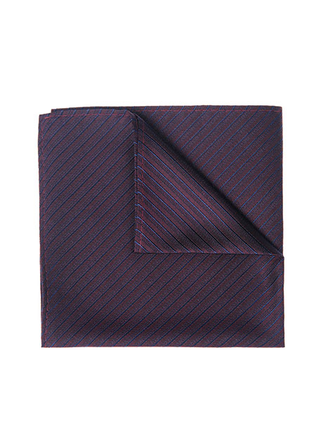 MEN'S MANETTI POCKET SQUARES FORMAL  BORDEAUX BLUE