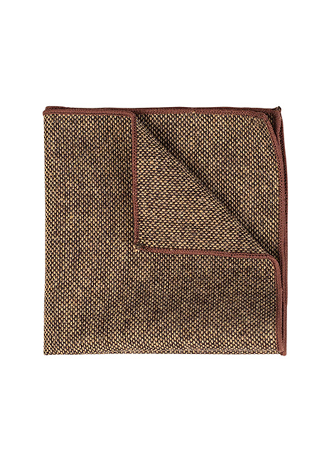 MEN'S MANETTI POCKET SQUARES FORMAL  DARK CHOCOLATE