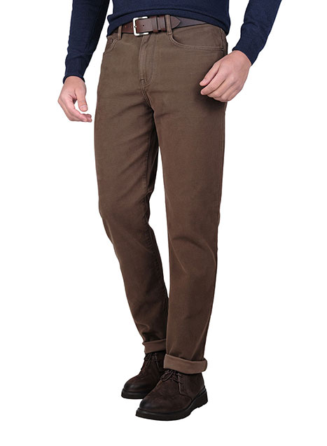 MEN'S MANETTI TROUSER CHINOS CASUAL  BROWN