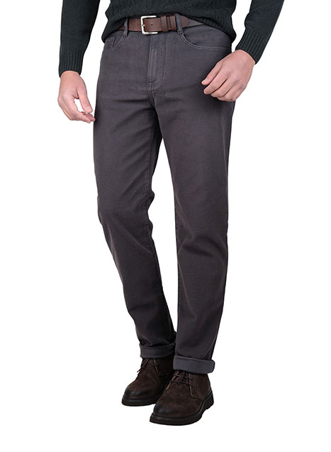 MEN'S MANETTI TROUSER CHINOS CASUAL  GREY BLACK