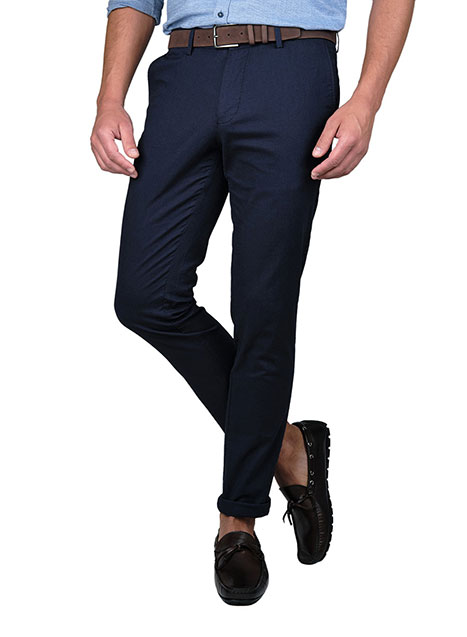 MEN'S MANETTI TROUSER CHINOS CASUAL  MIDNIGHT BLUE