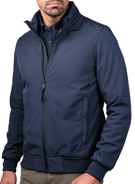 MEN'S FLEECE JACKET MANETTI CASUAL  BLUE