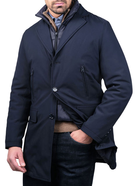 MEN'S MANETTI JACKET CASUAL  BLUE