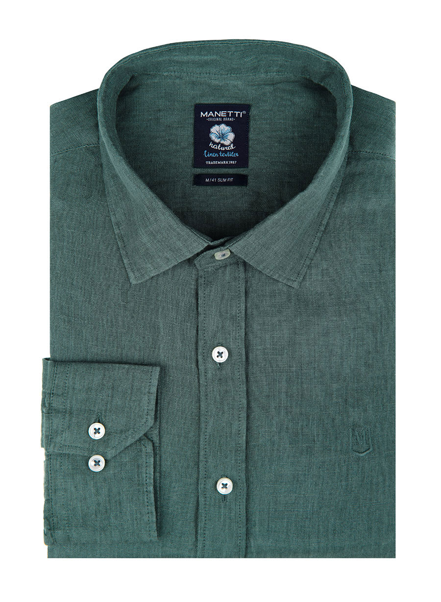 MEN'S MANETTI SHIRT CASUAL  GREEN