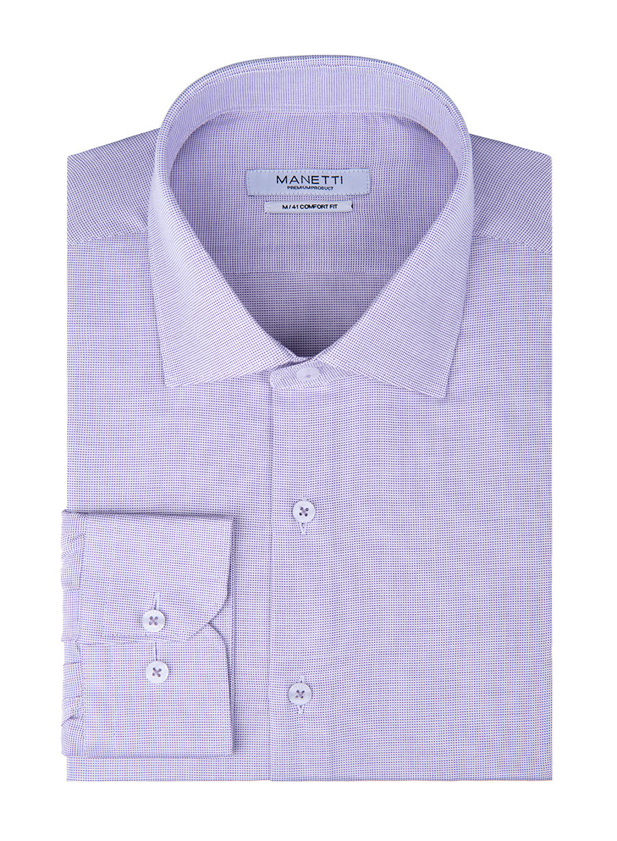 MEN'S MANETTI SHIRT FORMAL  PURPLE