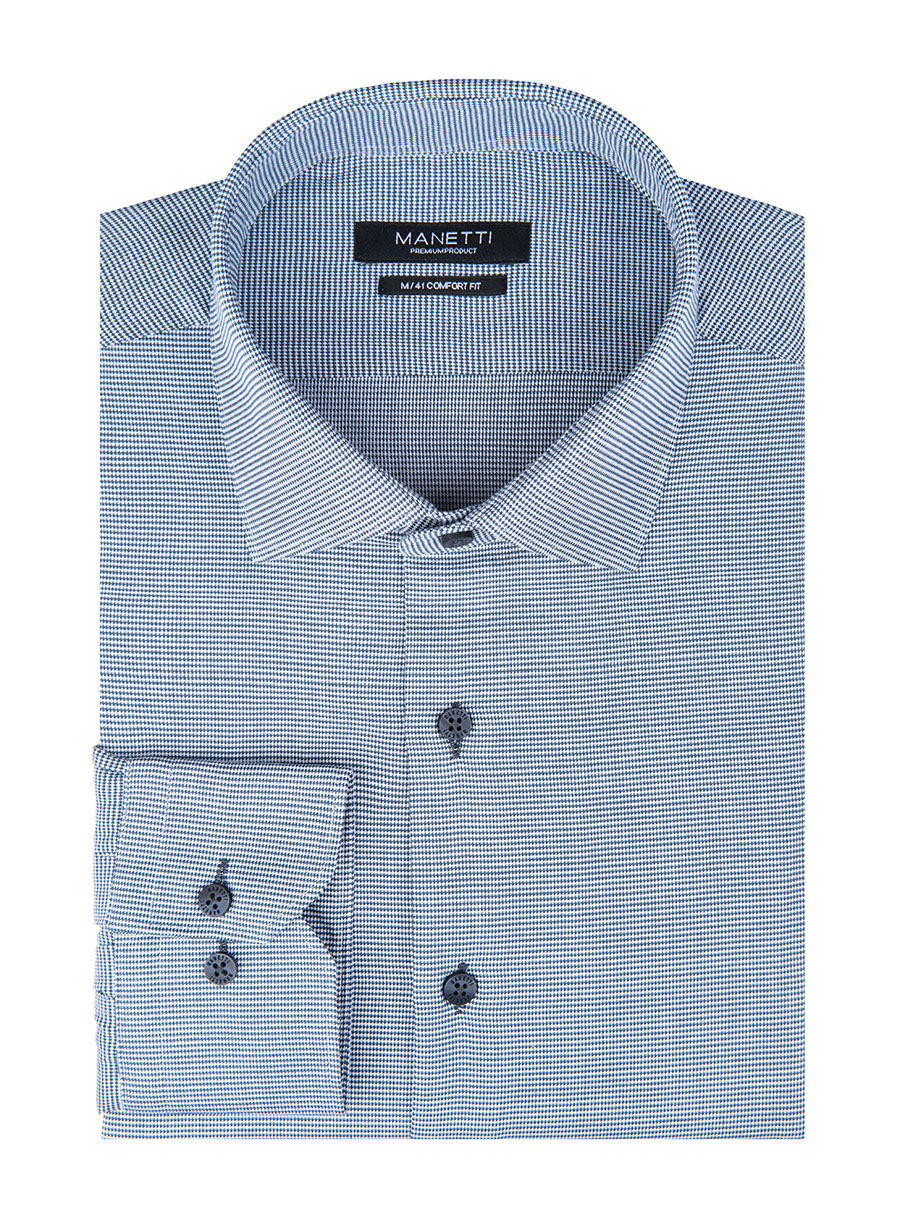 MEN'S MANETTI SHIRT FORMAL  GREEN