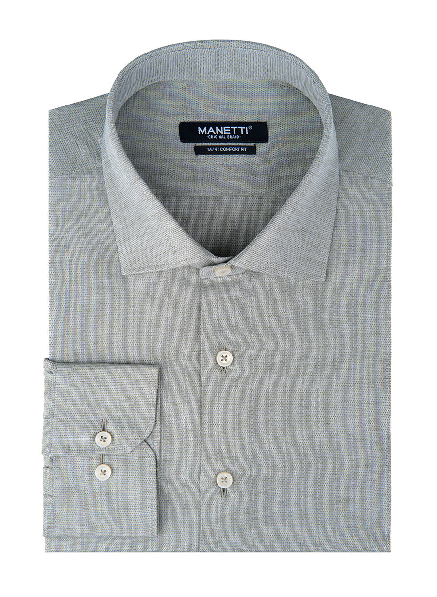 MEN'S MANETTI SHIRT FORMAL  SAGE GREEN