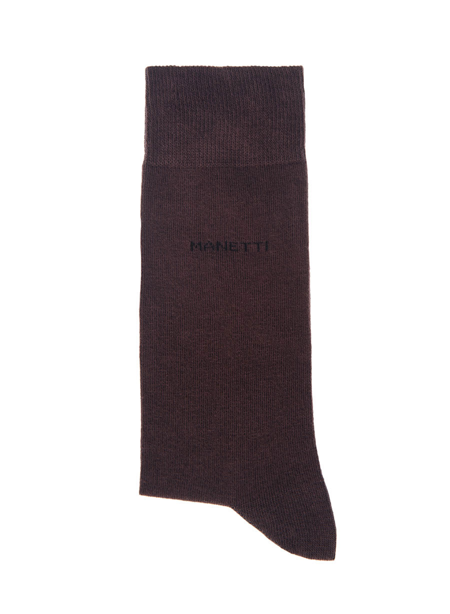 MEN'S MANETTI SOCKS CASUAL  BROWN