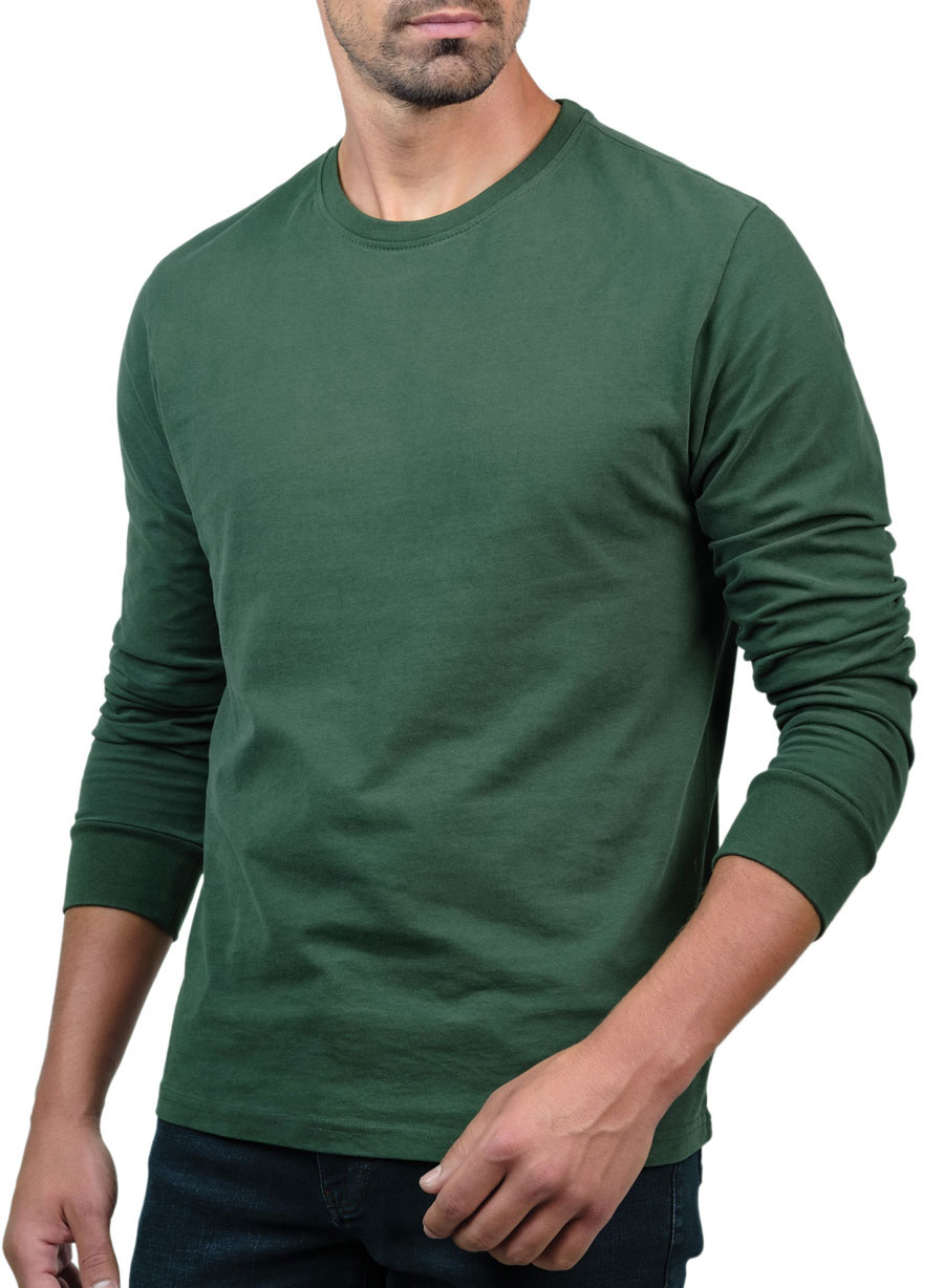 MANETTI Ανδρικό Μπλούζα μακρύ μανίκι Manetti casual green