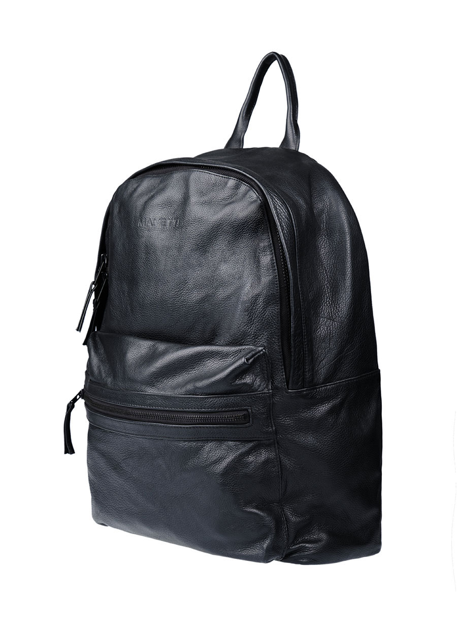 Ανδρικό Δερμάτινο backpack Manetti casual black