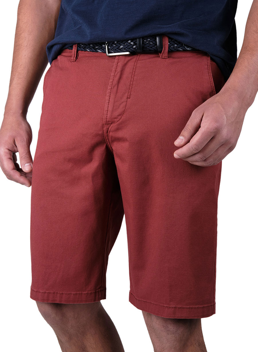 Ανδρική Βερμούδα chinos Manetti casual rust