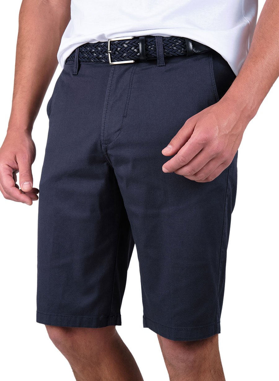 Ανδρική Βερμούδα chinos Manetti casual navy blue