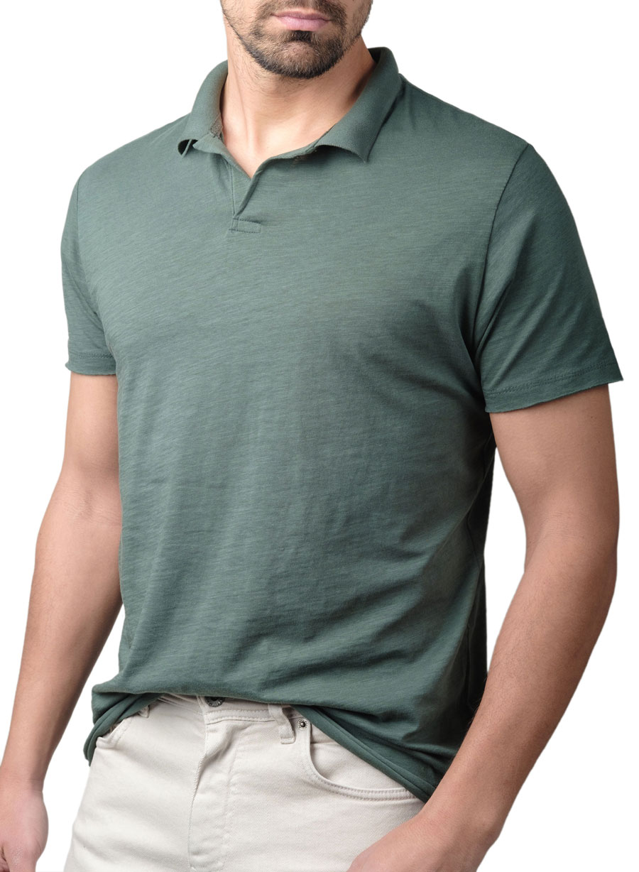 Ανδρικό Polo jersey Manetti casual green