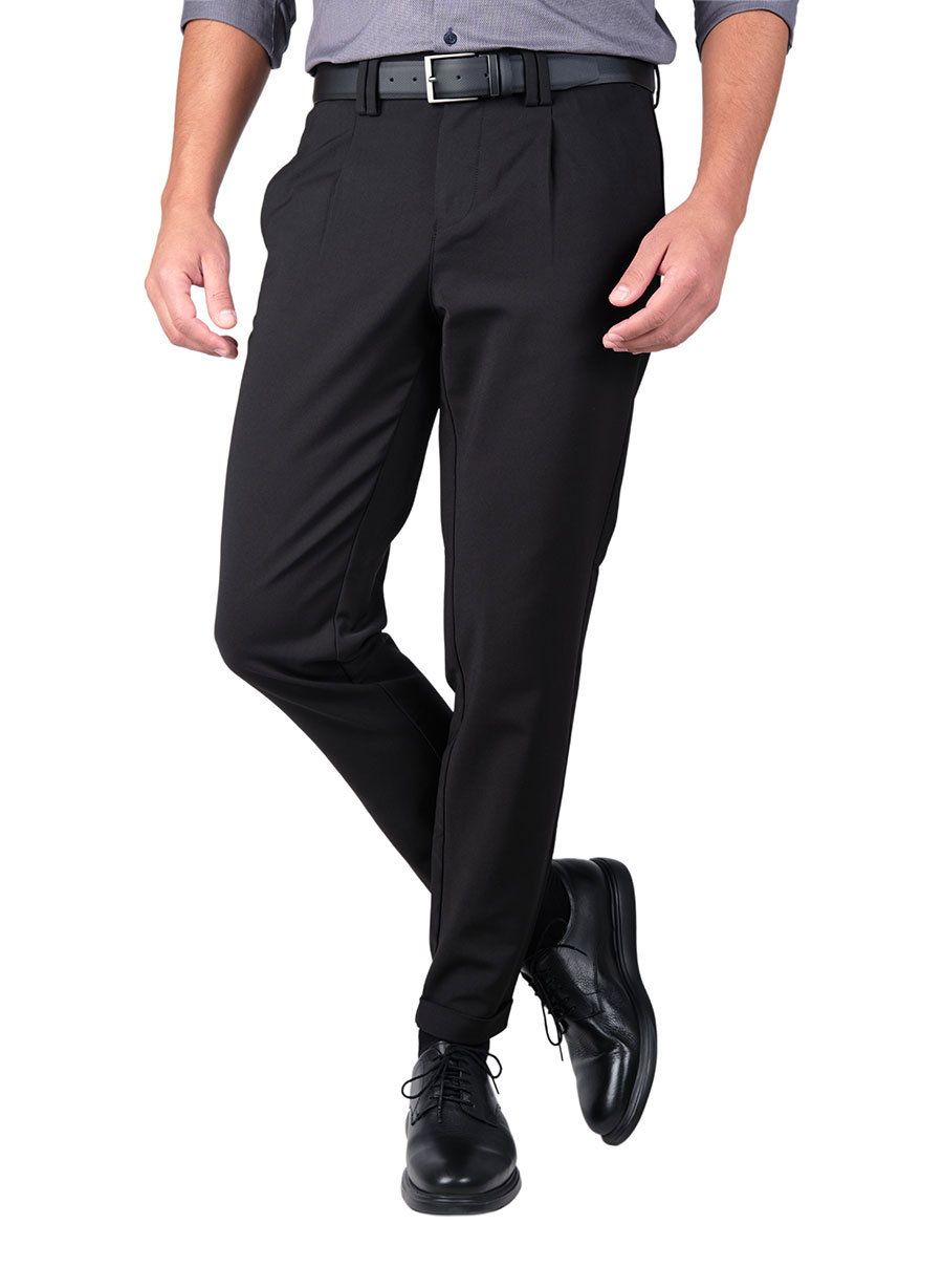 MEN'S MANETTI TROUSER CHINOS CASUAL  BLACK