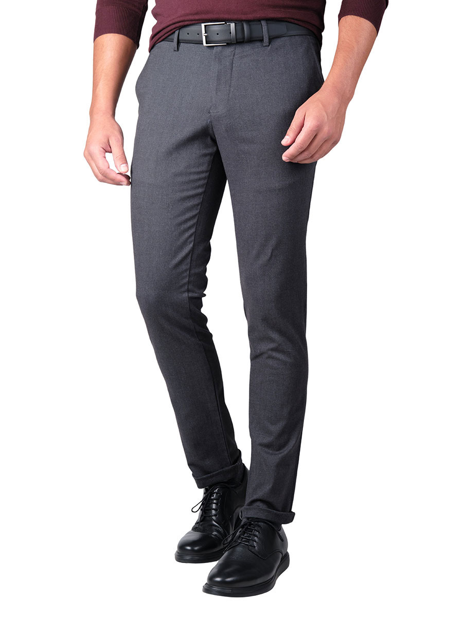 Ανδρικό Παντελόνι chinos Manetti casual fog grey