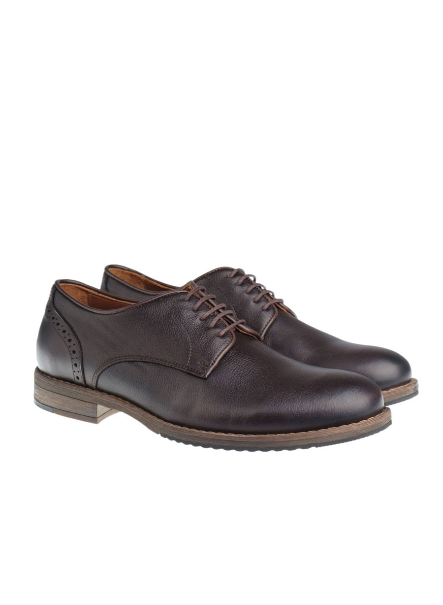 MANETTI Ανδρικό Δερμάτινο παπούτσι Manetti formal brown